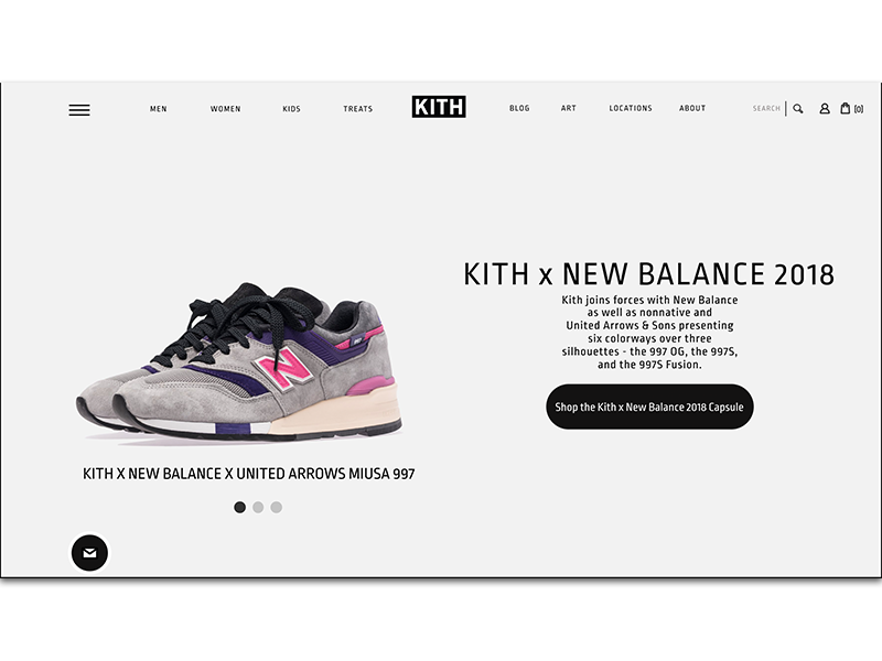 Kith Homepage Redesign Concept by Jamaal Chinn on Dribbble