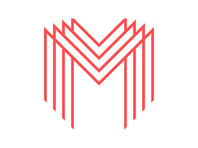 M Line line logo red