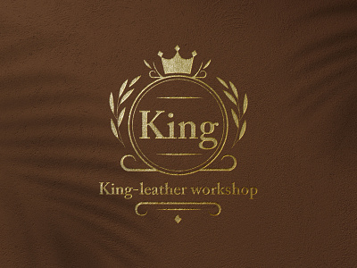 King_Leather_Workshop_Logo branding graphic design logo