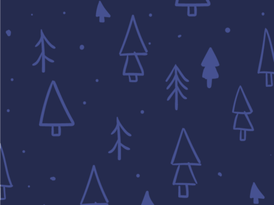 Christmas is coming christmas tree pattern forest illustration