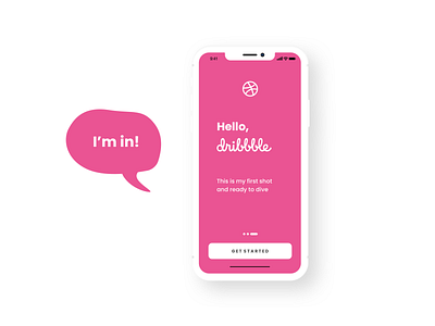 Hello dribbble, I'm in!