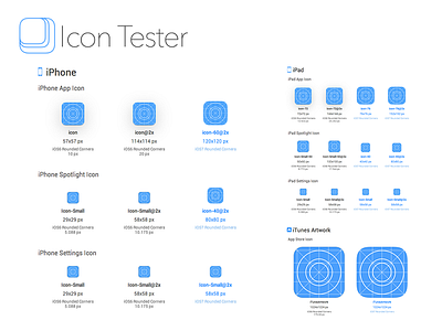 Icon Tester 2 - iPhone, iPad, iTunes Artwork icon ios test