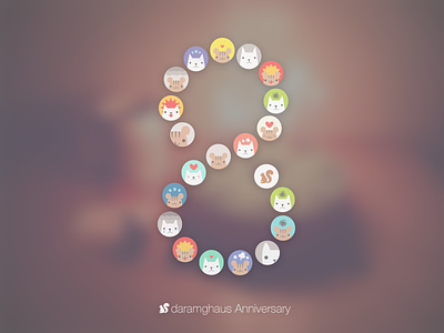 daramghaus Anniversary anniversary annyversary daramghaus sticker