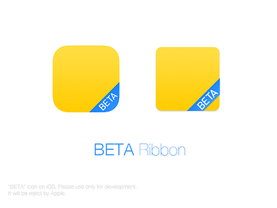 Icon BETA Ribbon beta icon ribbon