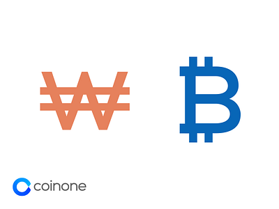 KRW / BTC Symbol bitcoin btc coinone krw money symbol