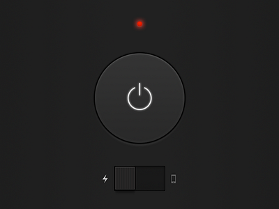 Flashlight UI [LED] button switch ui