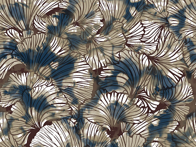 shibori leaf pattern