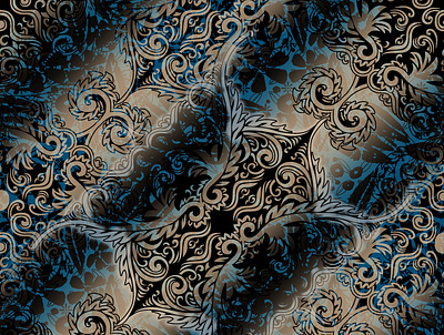 ethnic pattern batik design ethnic fabric fashion gradation illustration pattern print raster seamless pattern shirt textile design