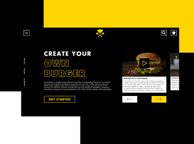 Webflow burger color food homepage inspiritation ui webdesign