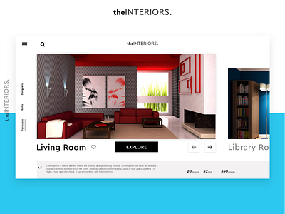 The Interior Webpage design inspiration interior interior design ui web webdesign webpage website