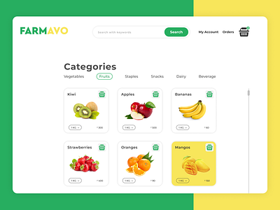 Farmavo Online Grocery Store