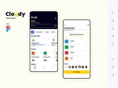 Cloud Storage App UI app app design cloud app cloud storage colors design figma figmadesign storage app ui ui design ui ux