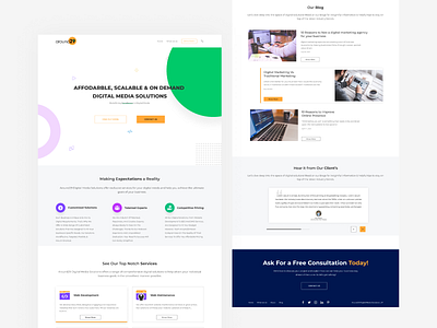 Company Website UI Design around 29 around 29 color design digital media website digital media website figma figmadesign inspiration ui web design web presentaion web presentaion webdesign website website banner website concept website presentation