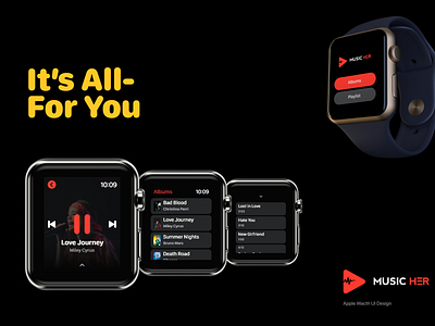 Musicher Apple Watch UI