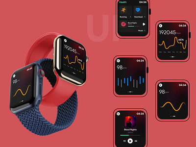 Smart Watch Ui by Bharath Maduguru on Dribbble