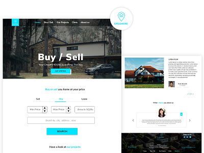 DREAMMORE# WEBSITE dream more rent a house sell house web design web site