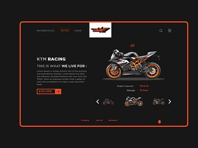 RACERS POINT duke information ktm ktm duke ktm duke racers point racers point web design web page