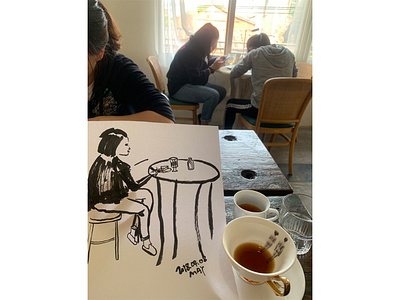 coffee drawing illustration