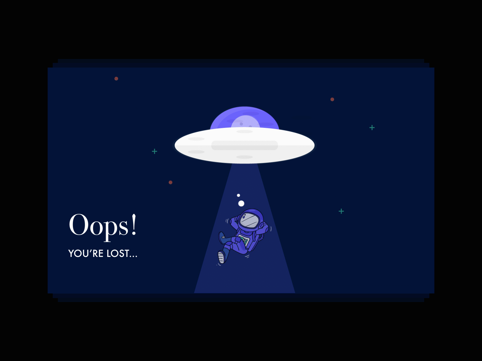 404 error page animation branding design illustration ui vector web