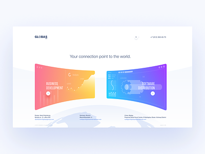 Globas 2019 trends clean design color bright ecommerce illustration inspiration minimal typography ui ux design web design ecommerce website website concept
