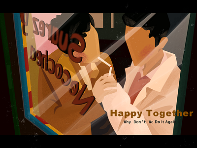 Happy Together character design flat illustration