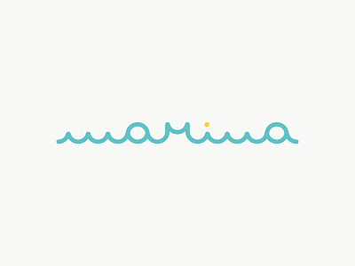 Marina beach color logo sharing travel wave
