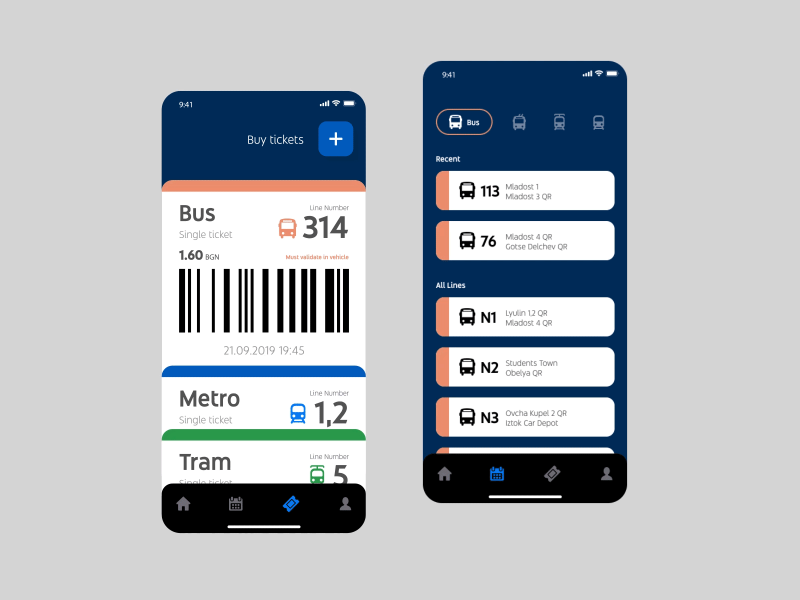 Public transport app mobile app transport ui ui design