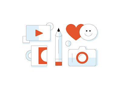 Content creation branding design digital icon illustration