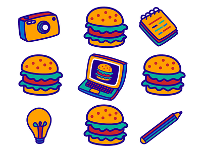 Hamburger design icon illustration