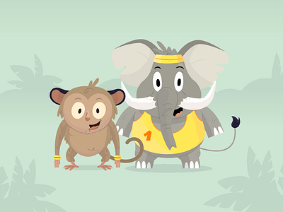 Animals character design game illustration
