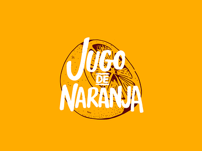 Orange juice design fruit illustration juice orange poster summer typography