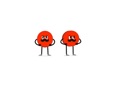 Traffic Signs Series - Regulatory Sign angry character design illustration red stop