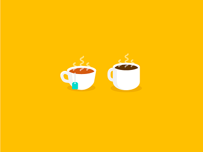 Coffee & Tea app coffee design digital graphic icon illustration tea