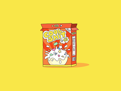 Cool Shit #13 article breakfast cereal box design digital illustration news social
