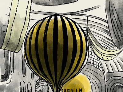 Paris 1914 balloons paris retro world expo