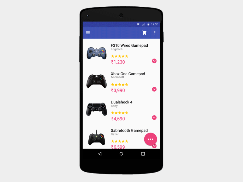 Shopping App Animation Material Design android animation material design ui ux