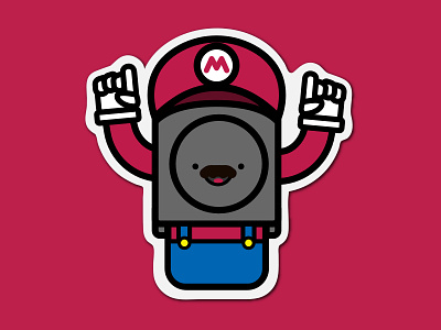 Embrace Mario! contest embrace empatica mario nintendo sticker stickermule super mario videogame vote