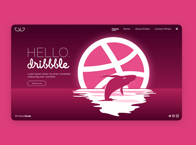 hello dribbble app art design dribbble hello dribble illustration illustrator minimal ui web website