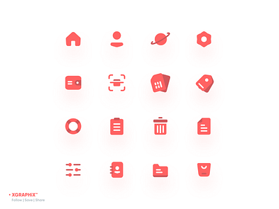 App Icon Set branding design designideas flat icon icon design icon set icons illustration logo minimal ux vector