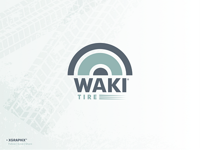 Waki Tire | Company brand brandidentity branding design designideas graphics logo logodesign logotype vector visualidentity