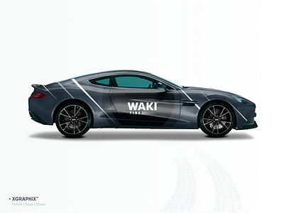 Waki Tire | Company branding design designideas flat graphics illustration logo minimal vector visual identity