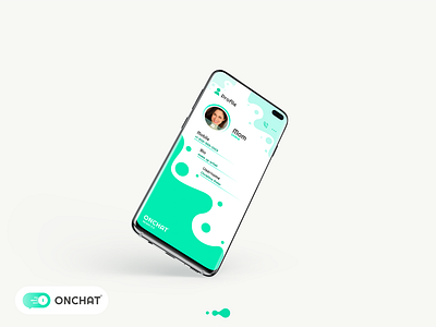 ONCHAT app awesome branding design designideas designinspiration flat graphics identity illustration illustrator ios logo mobile typography ui ux vector web website