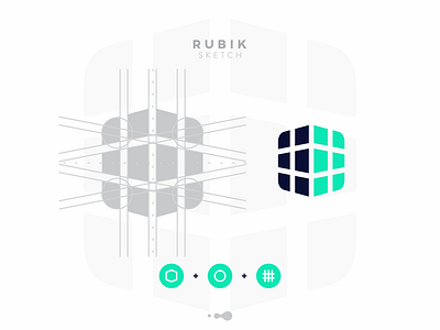 Rubik app art branding colourful design designideas flat graphics icon identity illustration ios logo minimal ui ux vector web website