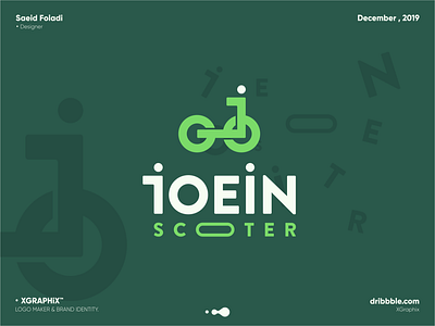 Joein Scooter bike brandidentitydesign branding colourful create december design graphicdesign icon illustrator logotype make ride scooter typography