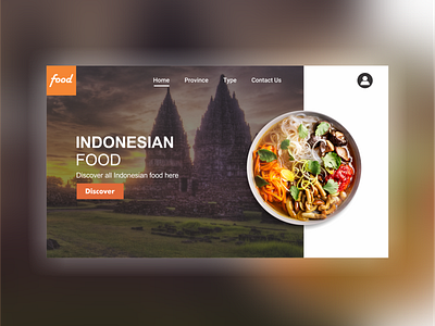 Indonesianfood design flat icon illustration logo ui ux vector web website