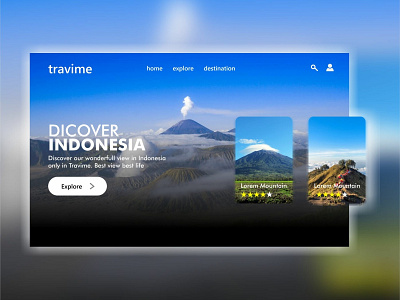 Indonesiamountain app design flat icon illustration logo typography ui ux web website