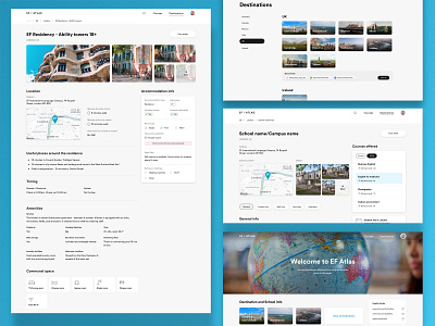 Destination info design destination information ui ux web app