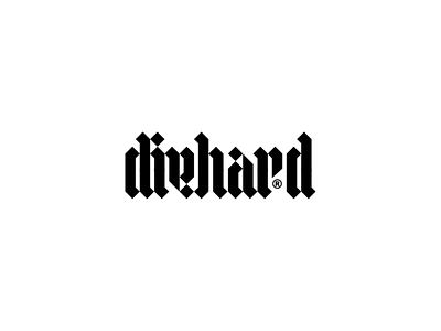 Diehard Beer alcohol beer branding brandits brewery die diehard hard logo type typecase typography