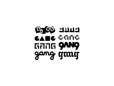 Childhood Gang - All Types of Gangs branding brandits child childhood custom gang hood logo minimal playground type typography