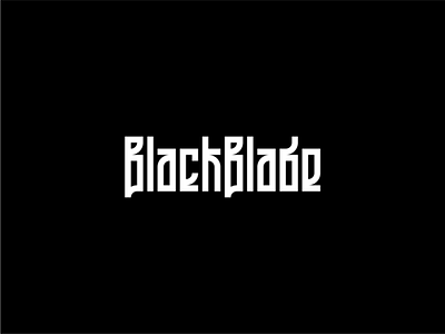 [ WIP ] - Black Blade black black and white blade branding brandits geometric logo logotype minimal razor type typography